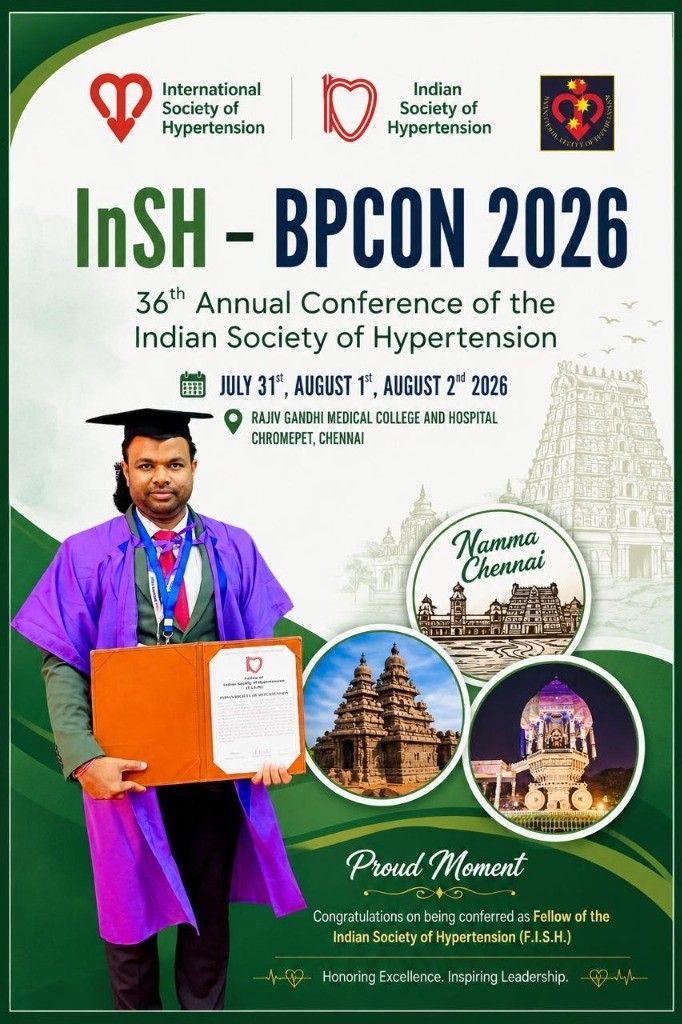 Fellow of Indian Society of Hypertension (F.I.S.H.) — InSH-BPCON 2026